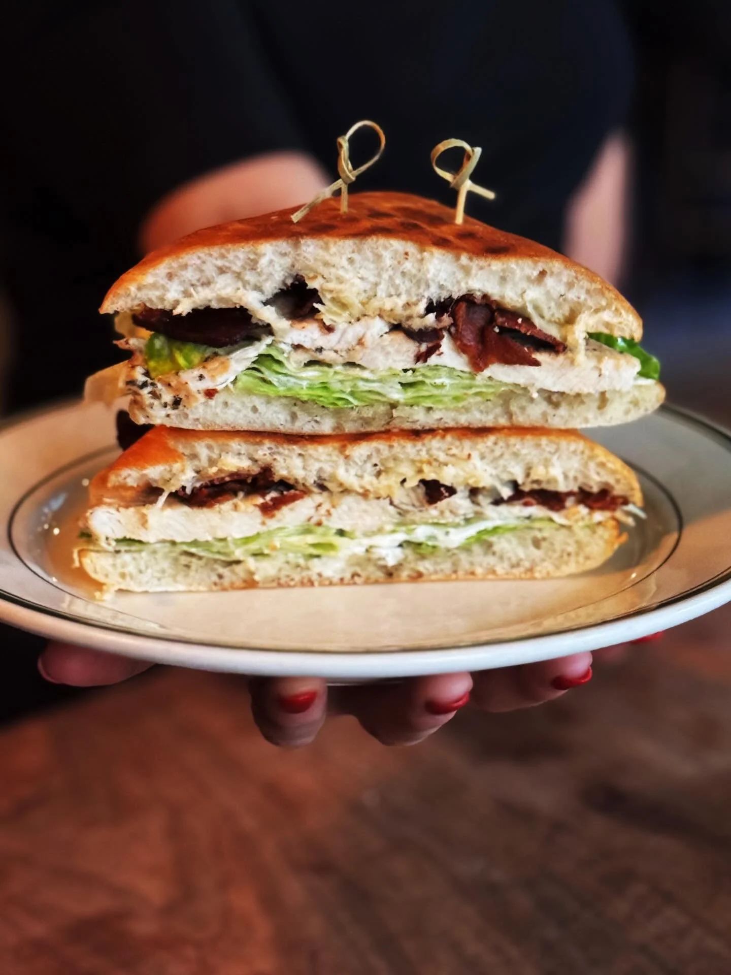 Well well well. Look at this delicious spread. Come by kick it with us, and don&rsquo;t forget to tell @teresadegaetano how lovely her nails look. 

WEEKLY SPECIALS

SANDWICH
Grilled chicken, bacon, Parmesan, lettuce, tomato &amp; garlic parm dressin