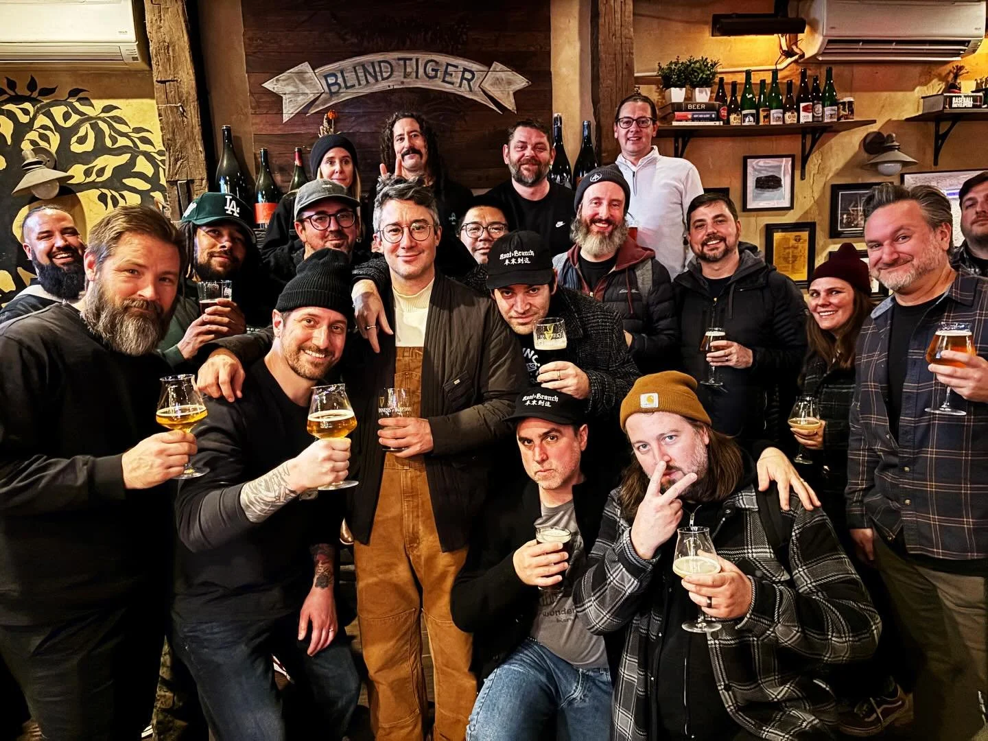 Thank you to everyone who came out tonight. We know that drinking delicious beer is an arduous task but we&rsquo;re very proud of you for taking the initiative. But most importantly, thank you to @hudsonvalleybrewery @thetestbrewery @theveilbrewing @