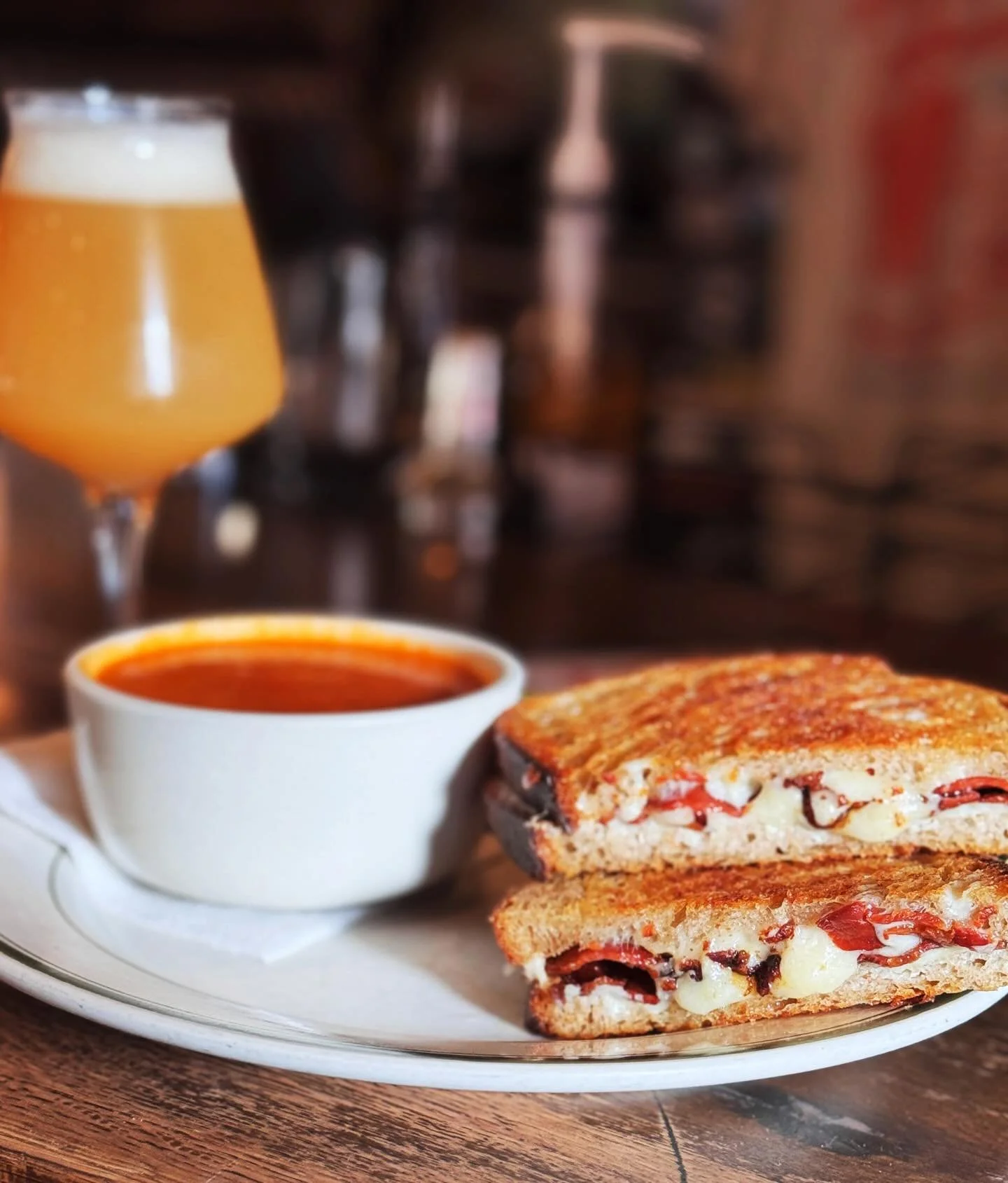 Here is a pretty short list of things better than football and beer, according to us. 
1. Grilled cheese and tomato soup

Thank you for coming to our TED Talk