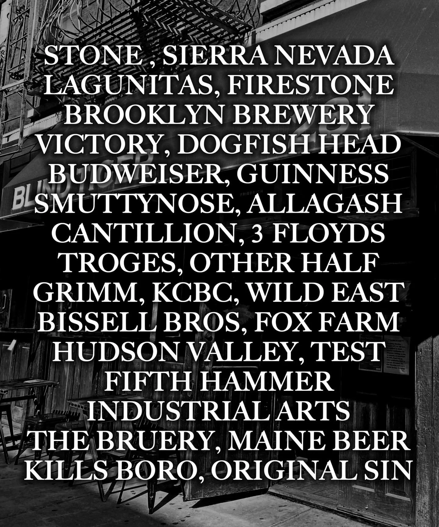 It&rsquo;s not easy to put together a draft list that showcases 30 years of beer, but we think we did okay with this one. Full list coming on Friday. Let your imagination run wild. See y&rsquo;all Sunday!