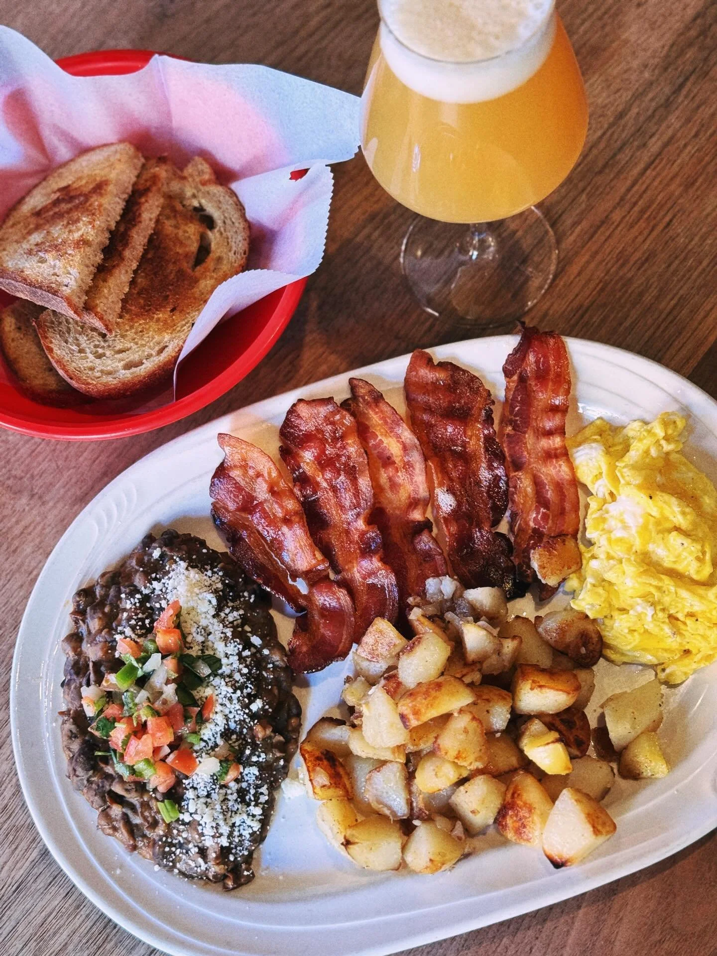 &ldquo;There has never been a sadness that can&rsquo;t be cured by breakfast food.&rdquo; - Ron Swanson. While on the topic of handsome, salty men, @omgitslucas is making a guest appearance behind the bar. Brunch til 2pm. Cold beer and good times til
