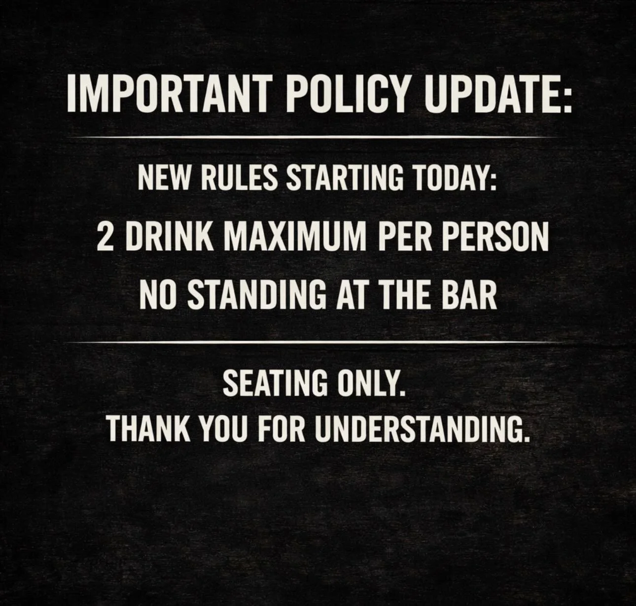 Not our favorite post to make, but necessary for the time being.
We&rsquo;ll share more as things settle. Appreciate you all.