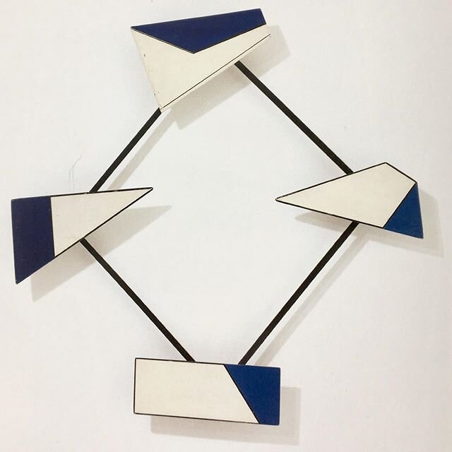 Coplanal 1945 , Oil on wood  variable dim&mdash;&mdash;&mdash;////
//////&mdash;&mdash;&mdash;-........Carmelo Arden Quin experimented with sculptures and paintings with movable components, such as this Coplanal (1945), a square relief with manipulab