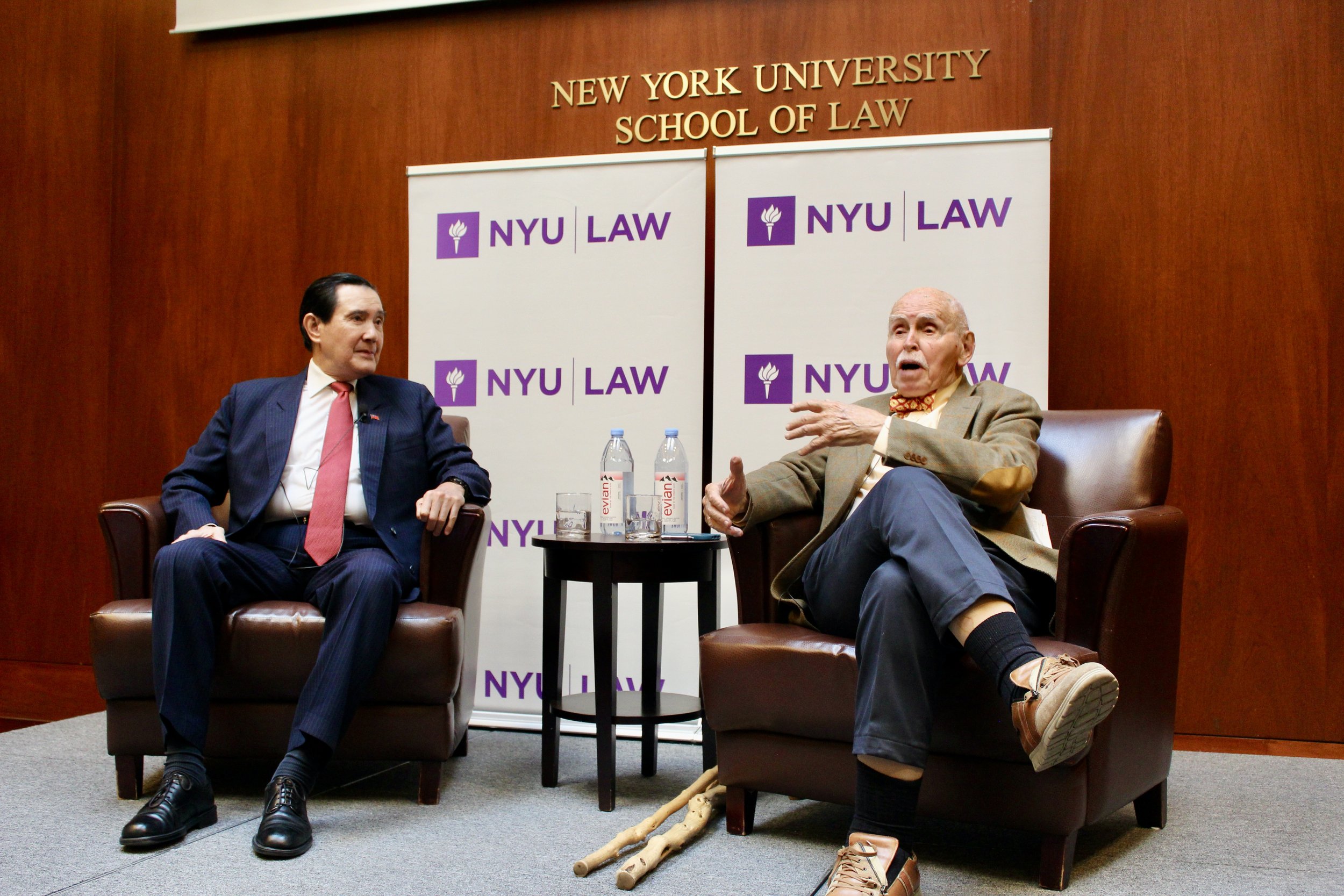 Professor Jerome Cohen and Mr. Ma Ying-jeou in conversation