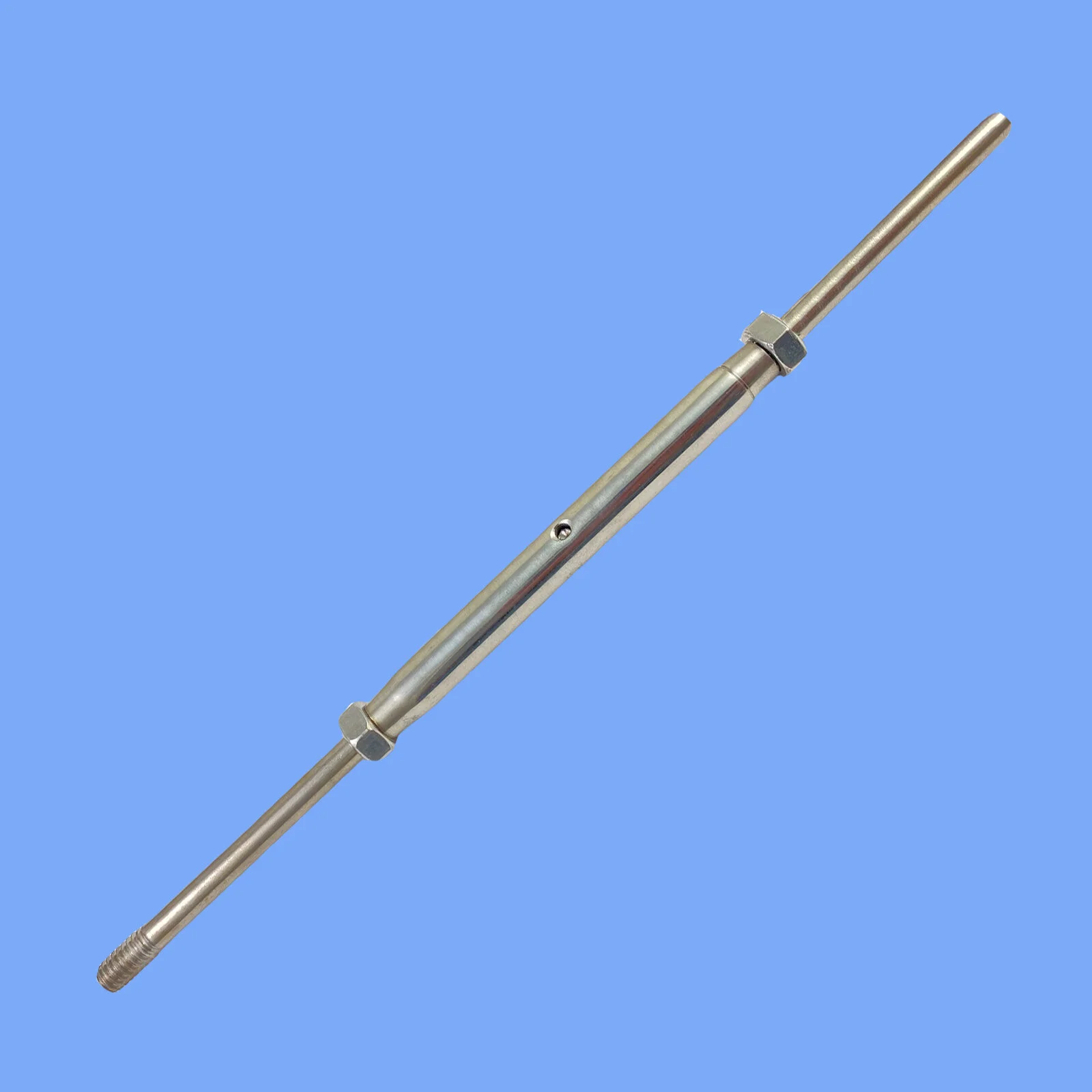 STAINLESS STEEL ROD AND LIFE LINE STUD W/PIPE BODY TURNBUCKLE - T316