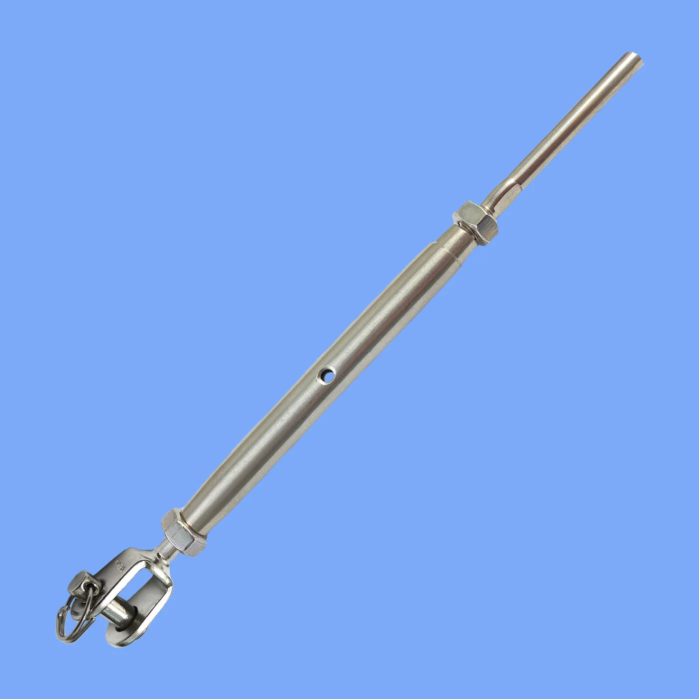STAINLESS STEEL HAND &amp; MACHINE SWAGE JAW AND STUD TURNBUCKLE - T316