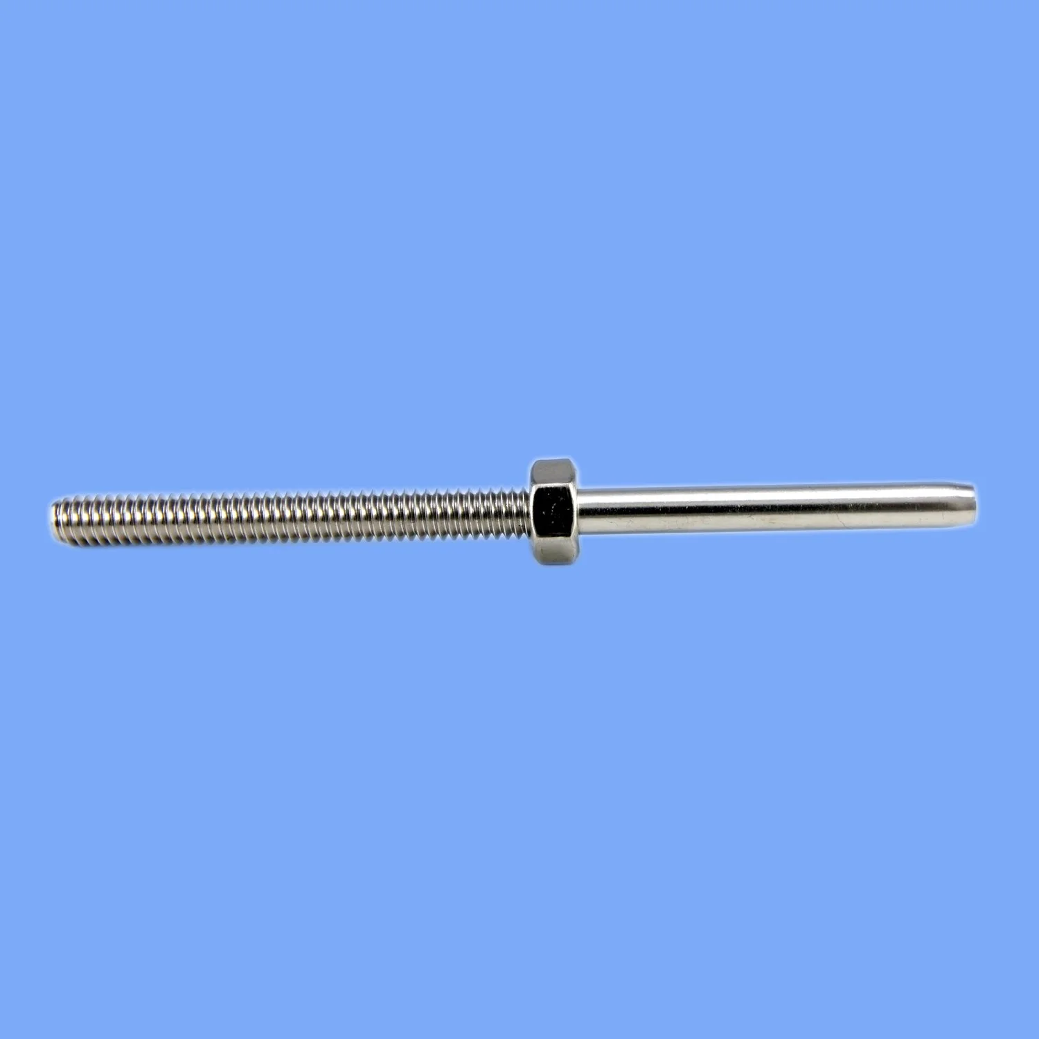 STAINLESS STEEL HAND SWAGE LIFE LINE STUD W/FLAT WASHER AND HEX NUT T316