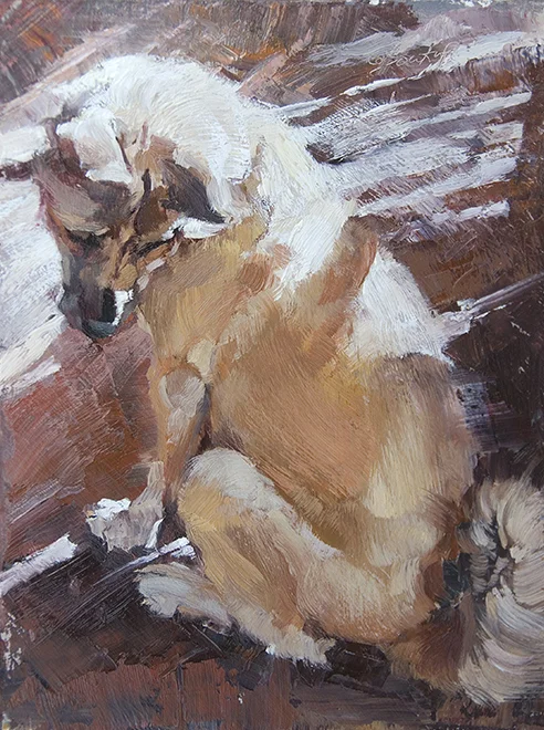 Lucy , oil, 8 x 6 inches, 2011
