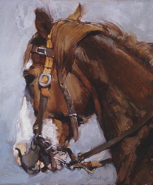 ©2008, Jill Soukup, Dashing Dandy , oil, 12 x 10 inches, 2008