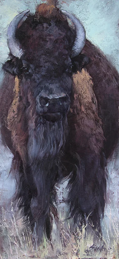 ©2016, Jill Soukup, Don't Mess With Mama Bear , oil, 24 x 12 inches