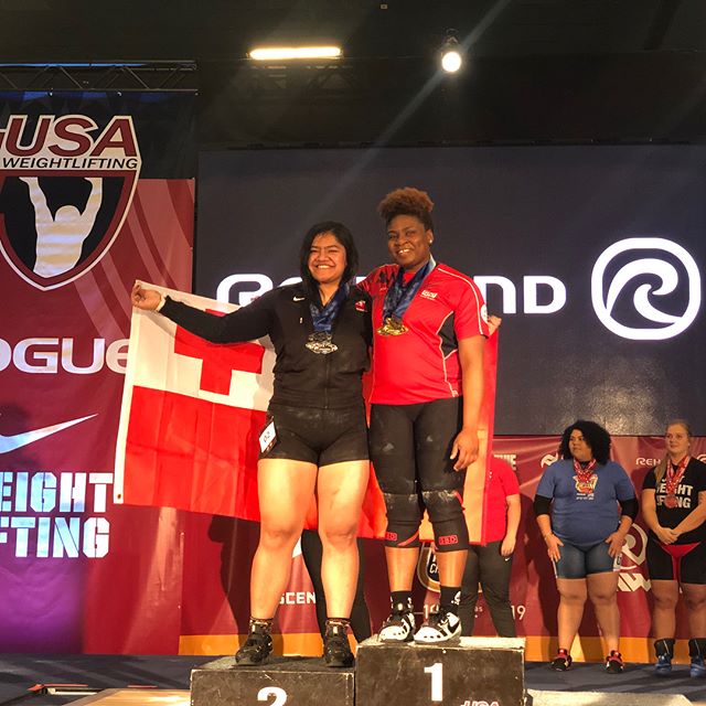#teamtonga @nyny.manumua wins silver!!! Big thanks to @jenny.arthur @benhwasome for all their help! Getting ready for Tokyo!