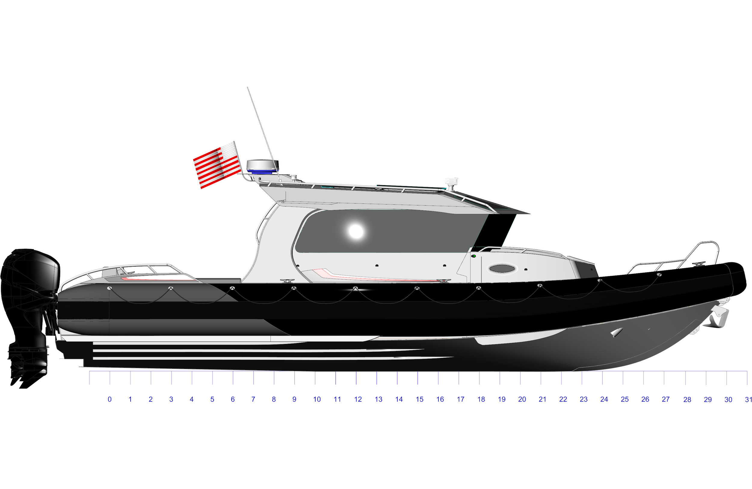 33FT Full Cabin Yachtline Side Profile.jpg