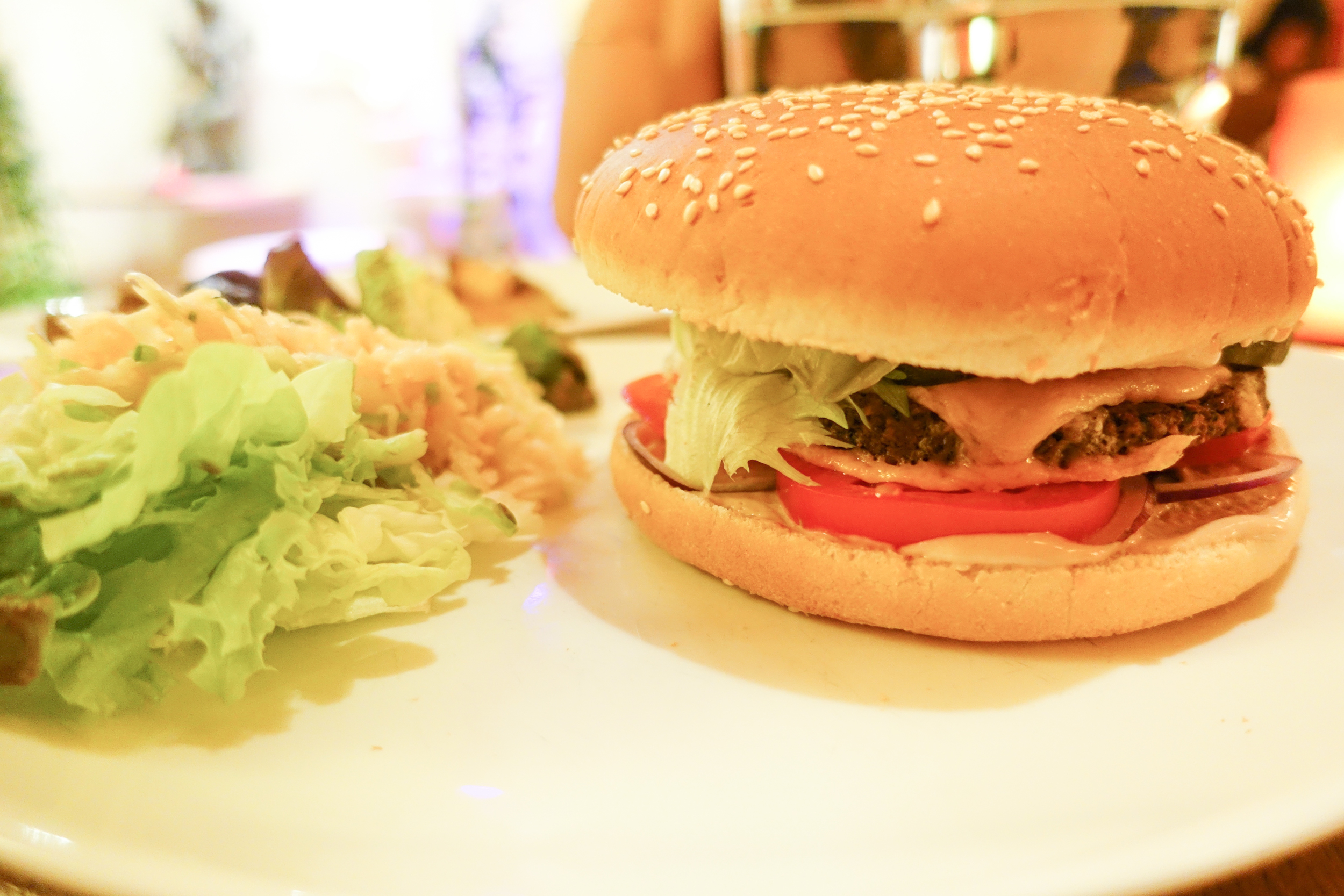 Vegan burger in Prague