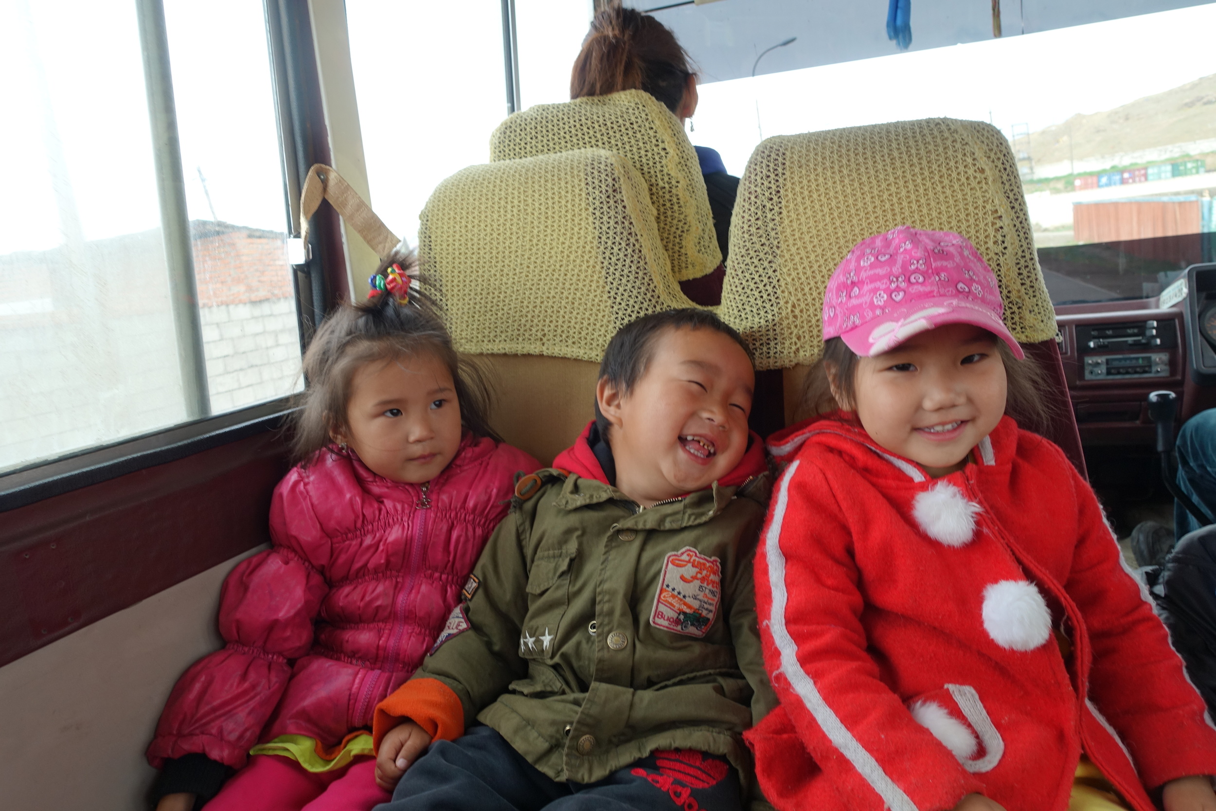 40 kids in a bus made for 20