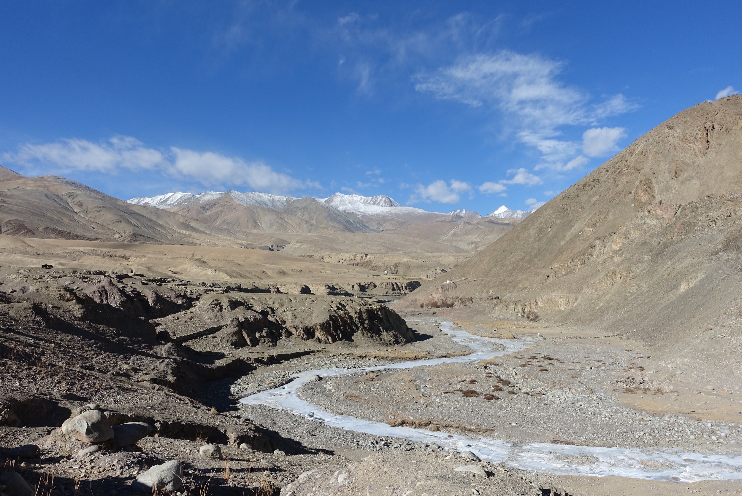 Typically barren high-altitude landscape of Ladakh