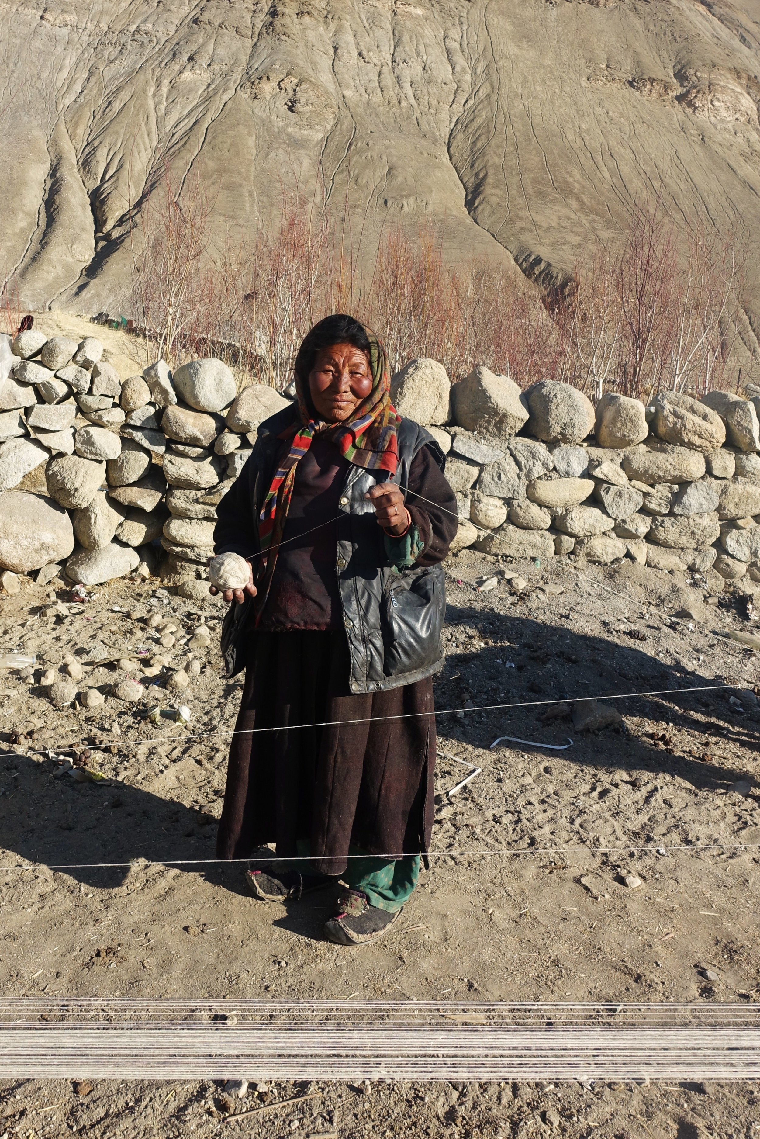 Ladakhi woman in traditional clothing