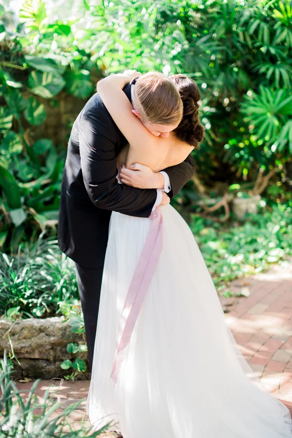 estate on the halifax in daytona beach, port orange fl wedding photos, bride and groom first look