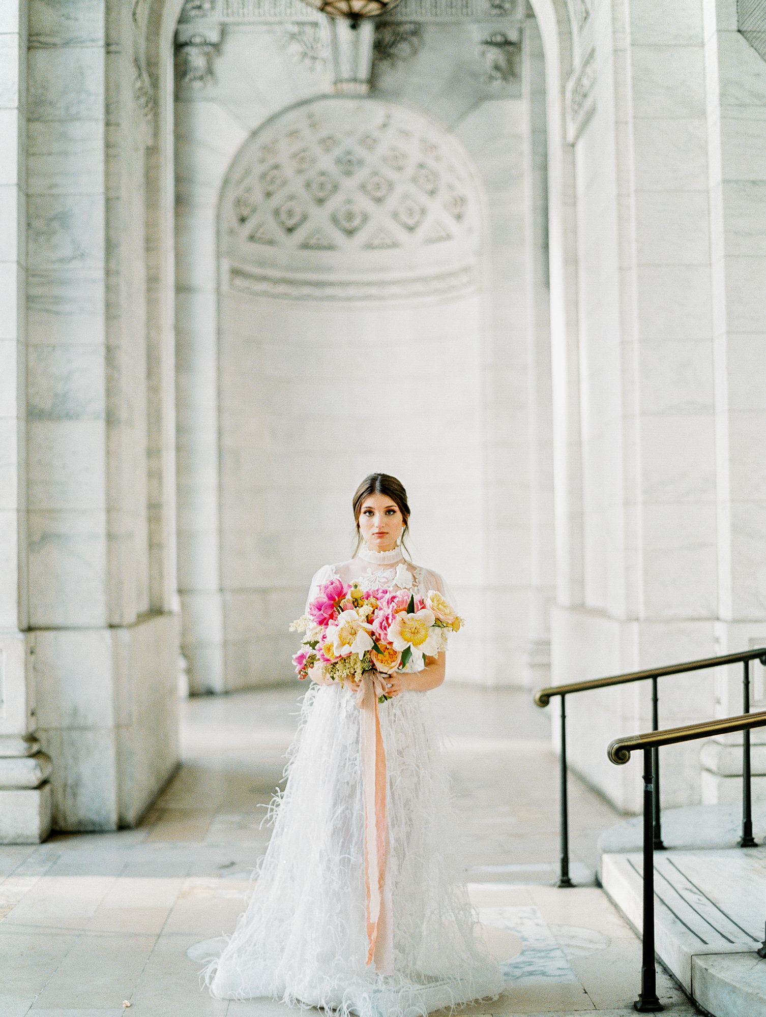 Nyc Public Library Studio Bridal Wedding Inspo Manhattan New York