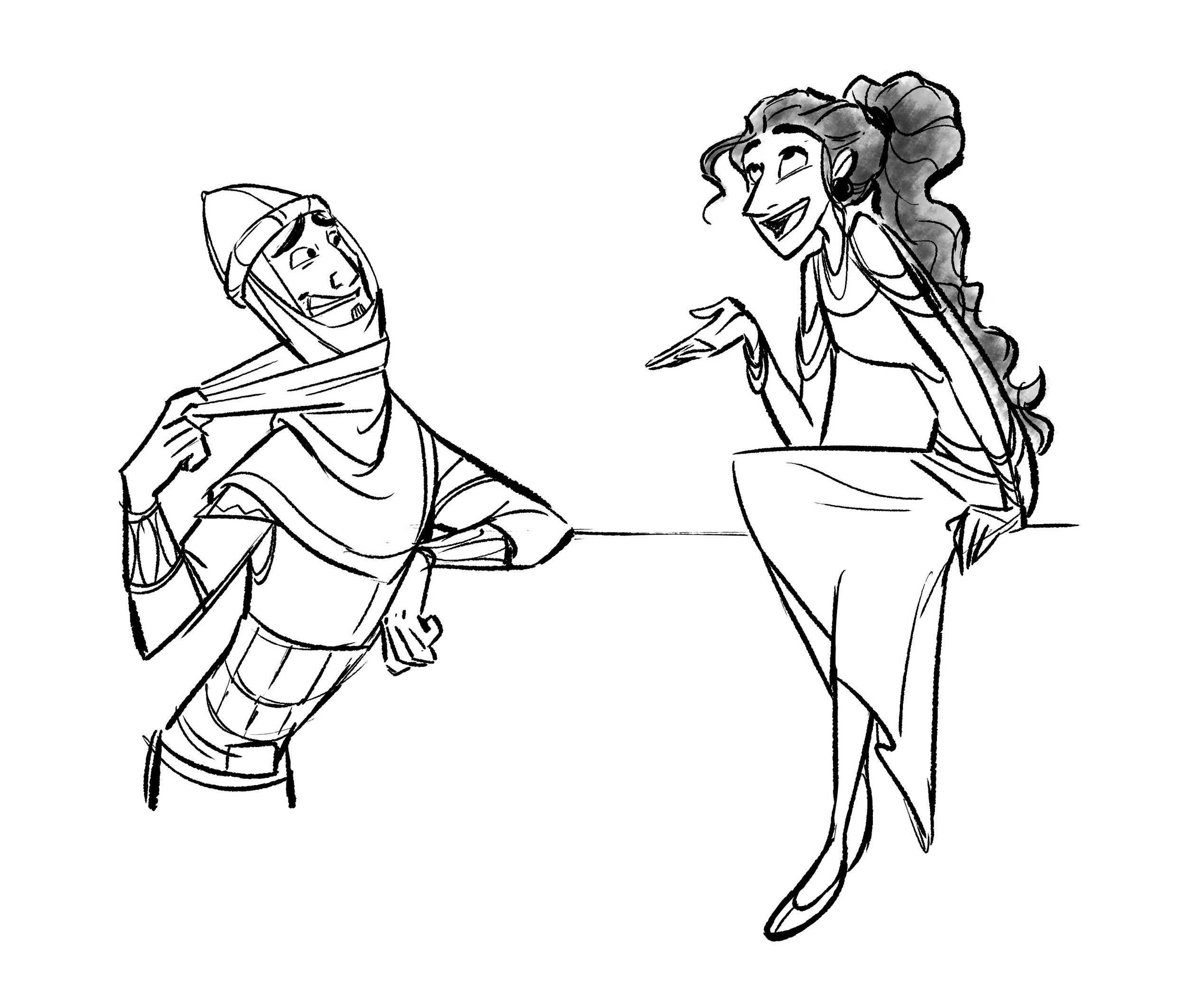 Character exploration for the Queen Esther project