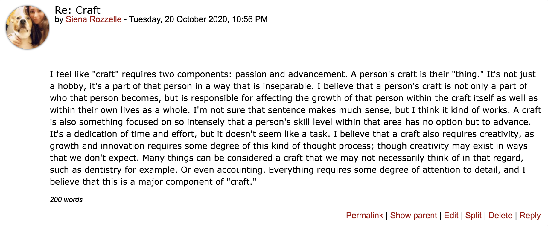  Pre-Discussion Prompt - Full Class - 2020 University of Louisiana at Lafayette 365 - Human-Centered Design 