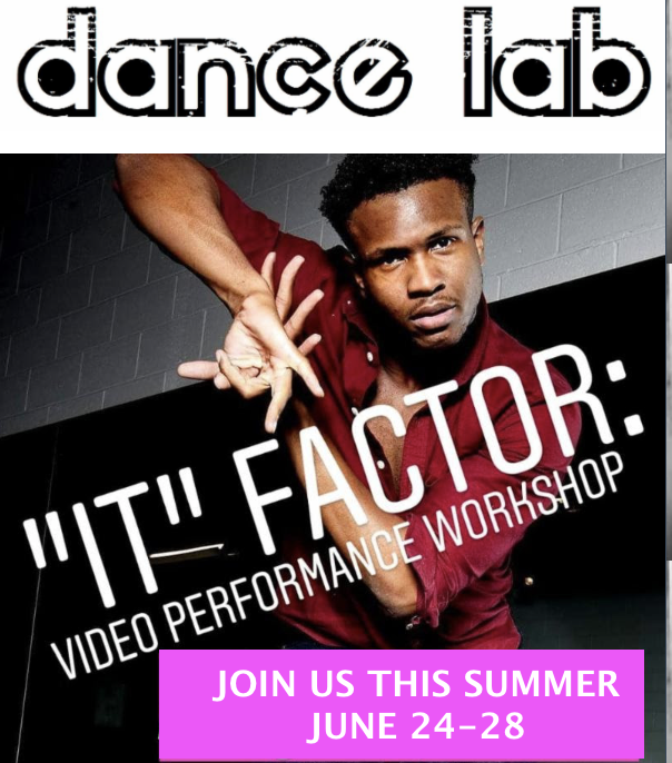 DO YOU HAVE WHAT IT TAKES? First things first...your performance quality IS EVERYTHING. How do your faces, movements and emotions convey on stage...better yet, how do they read on camera? Join master "emoter" and performer Naquan Villega for our "IT" FACTOR Video Performance Workshop AND Summer Dance Camp Monday, June 24 - Friday, June 28 10AM-NOON (ages 6-8) ** newly added!!! NOON-2PM (ages 8-12) This camp is open level. An awesome concept video will be choreographed, customized for your dancer, and then shared with you so you can blast on social media and rock your friends and family! ;)