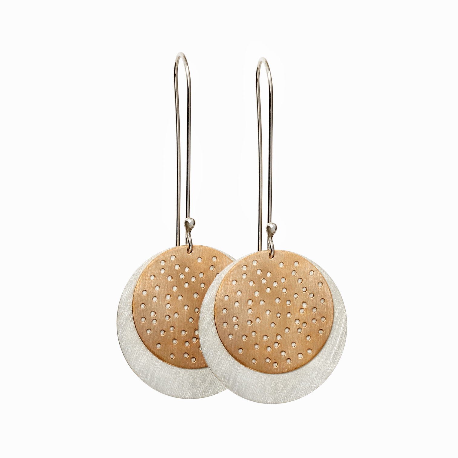 Golden Eclipse Earrings by Elke Van Dyke Design