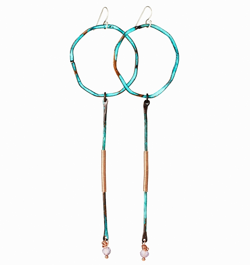 Turquoise_Seastone_Dangle_Earrings by Elke Van Dyke Design.jpg