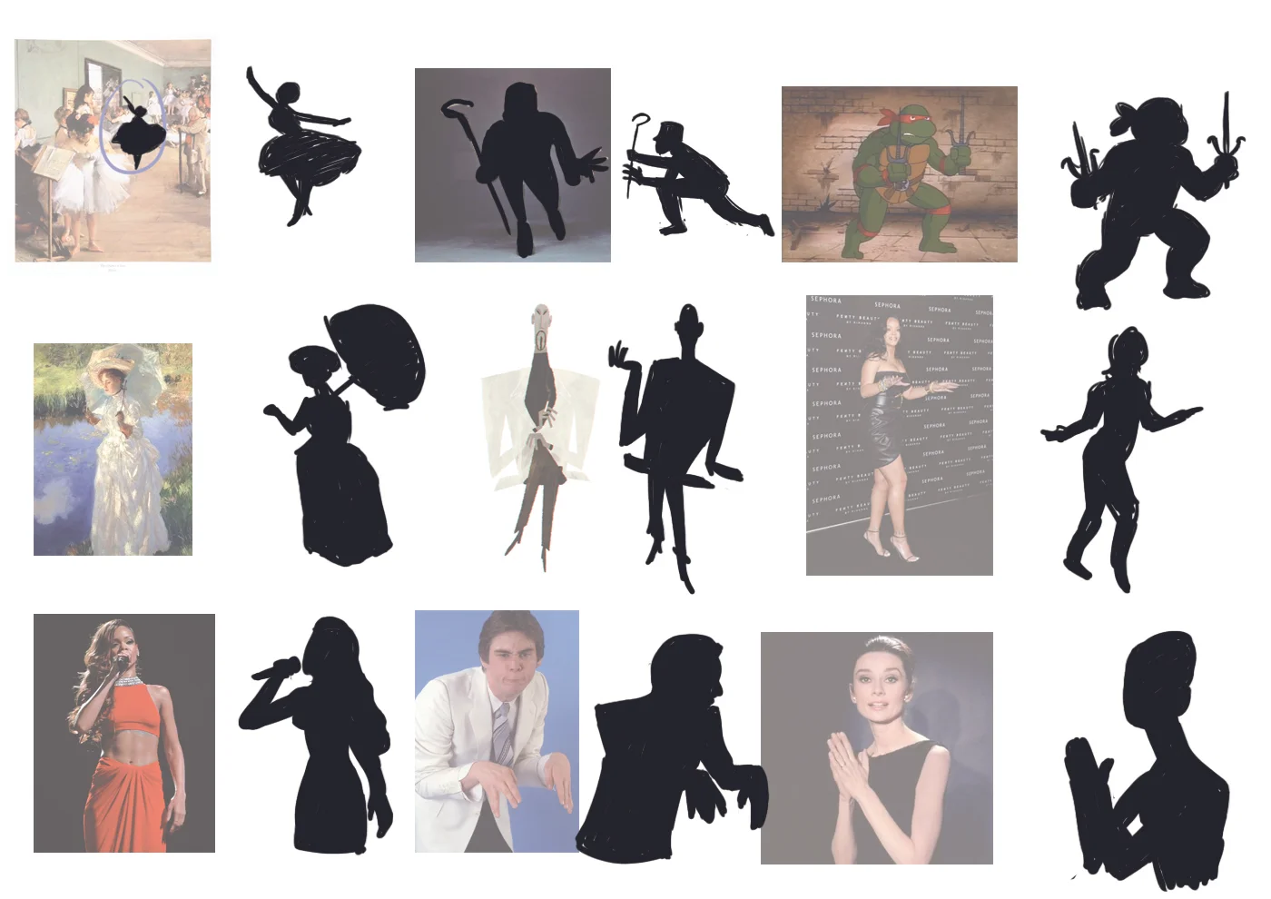 Sillohett Example Week 8 - Gesture Drawing: Silhouette — THE ART OF SELOM SUNU