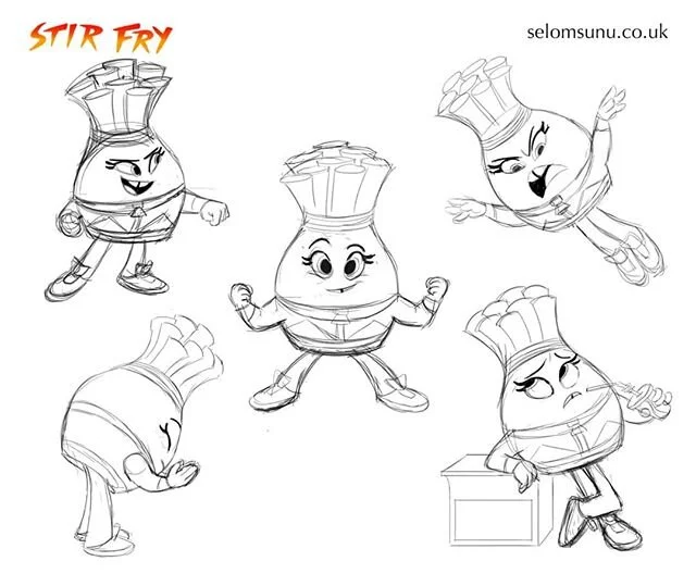 Sandy the spring onion concepts. I'm not too proud for feedback. Feel free #characterdevelopment #characterdesign #conceptart #cartoon #poses