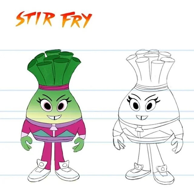 Sandy the spring onion concepts. I'm not too proud for feedback. Feel free #characterdevelopment #characterdesign #conceptart #cartoon #turnaround