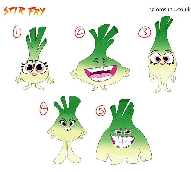Sandy the spring onion concepts. I'm not too proud for feedback. Feel free #characterdevelopment #characterdesign #conceptart #cartoon