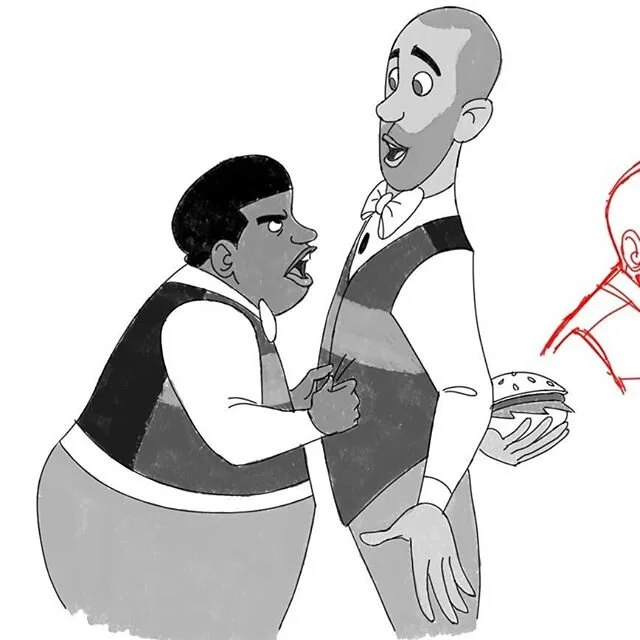 More of these guys 
#black #african #barbershopquartet #characterdesign #expression