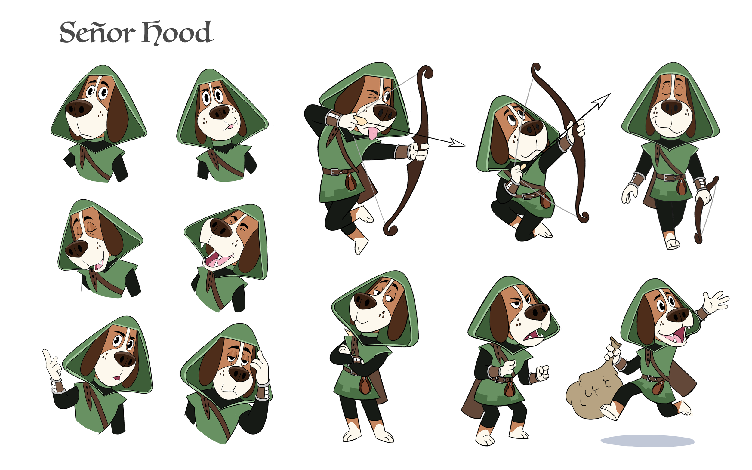 Senor Hood pose and expression sheet 2025.png