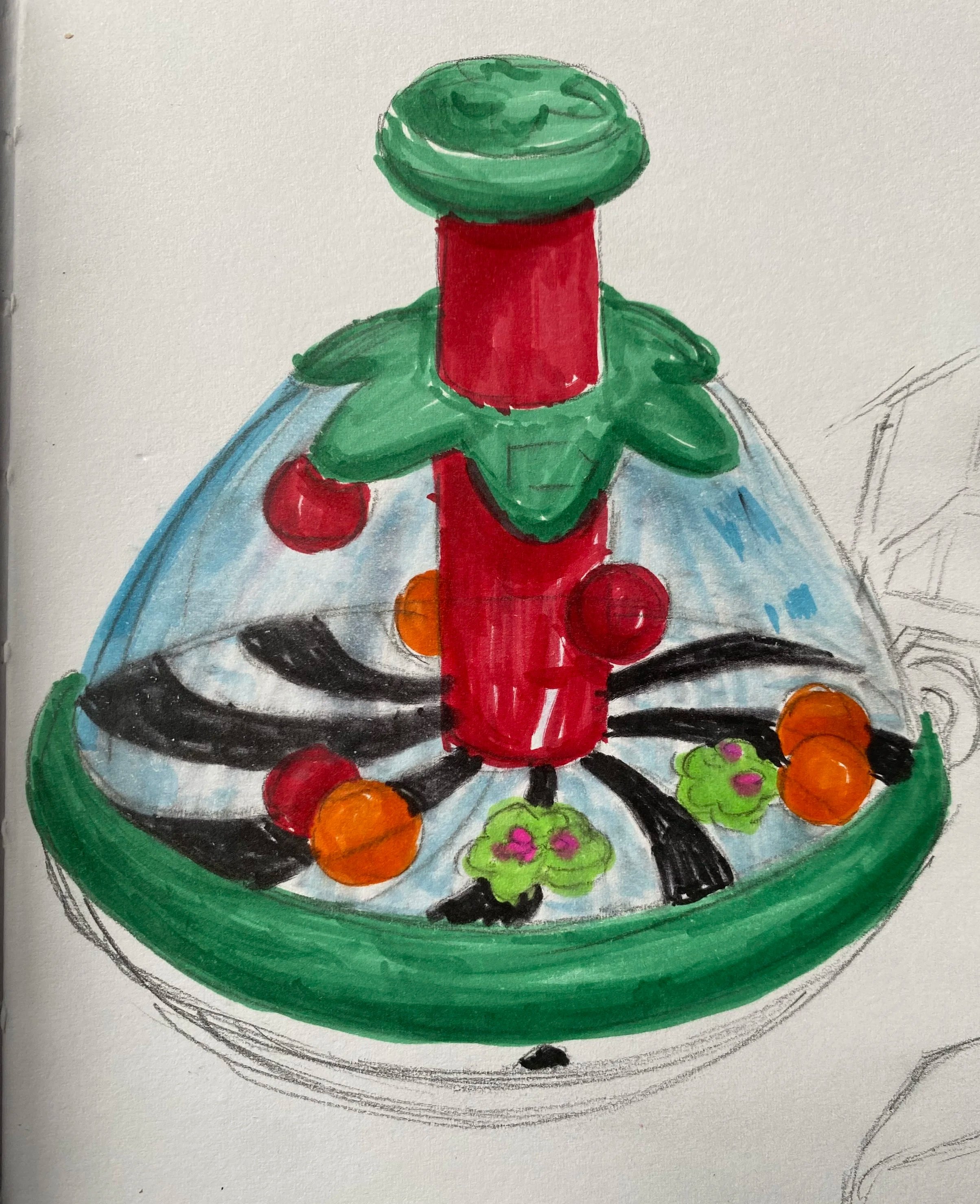 Toy at home - pencil and markers
