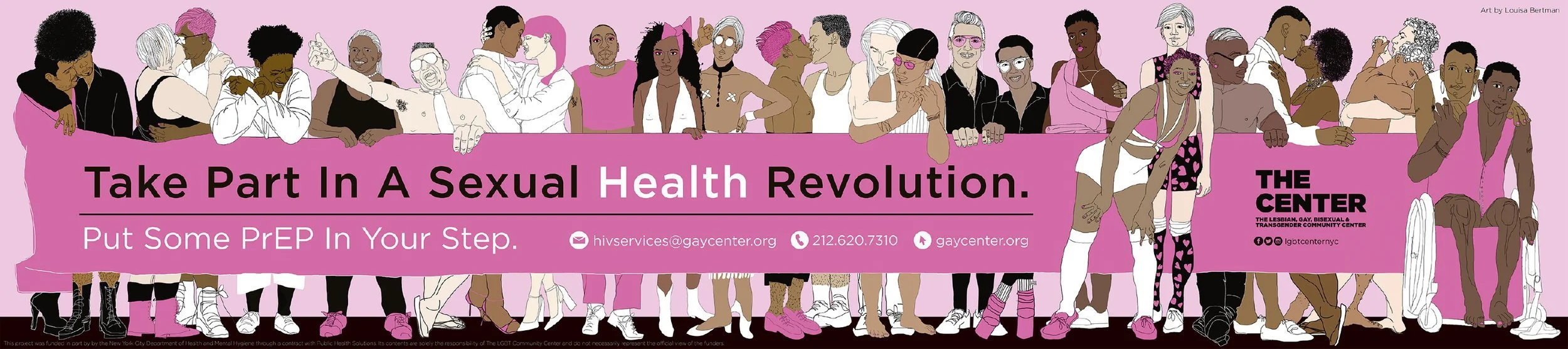 illustration of LGBTQ by illustrator Louisa Bertmam