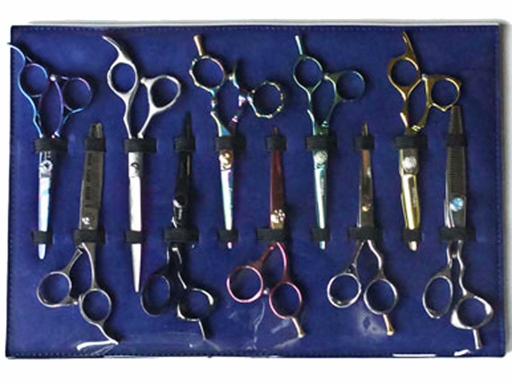 10 Scissor Salesman Display Case with Clear Flap