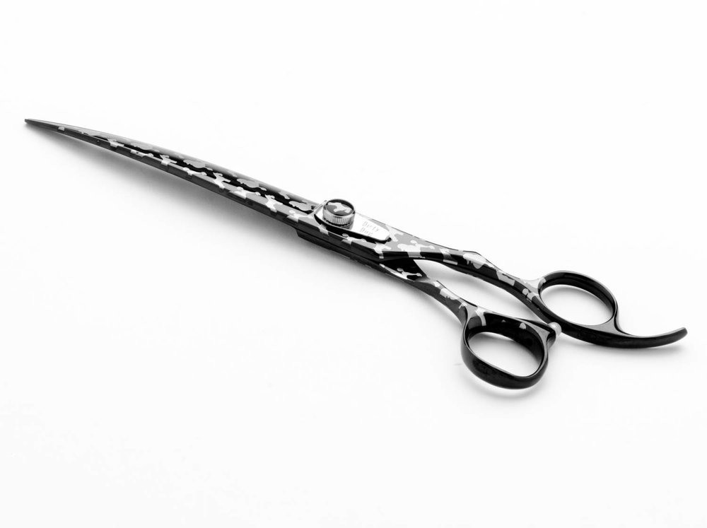 Professional 8.0 Inch High-end Dog Grooming Scissors Curved Thinner Shears  for Dogs Animal Hair Thinning (Set)＿並行輸入 通販