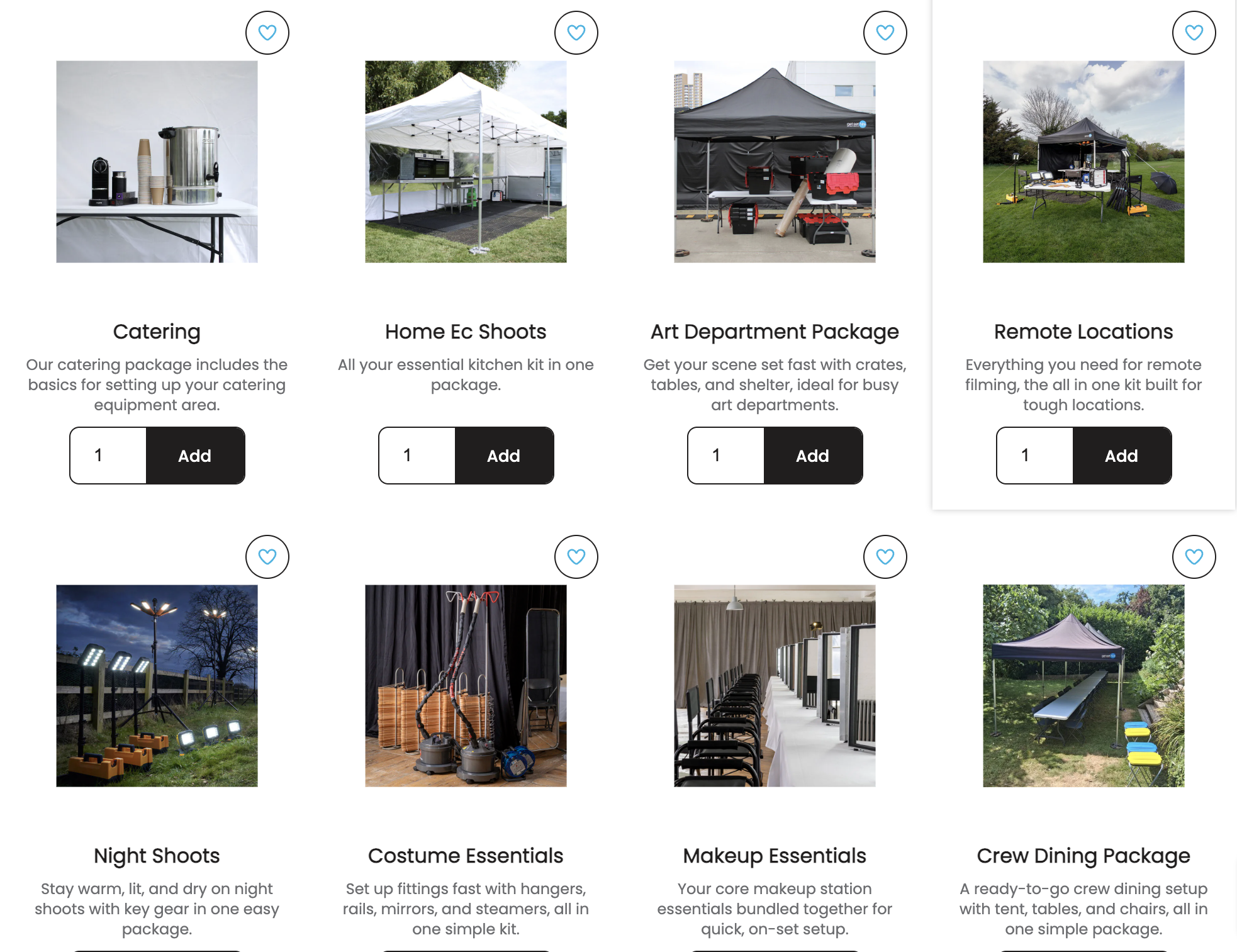  Product Packages Web Descriptions  