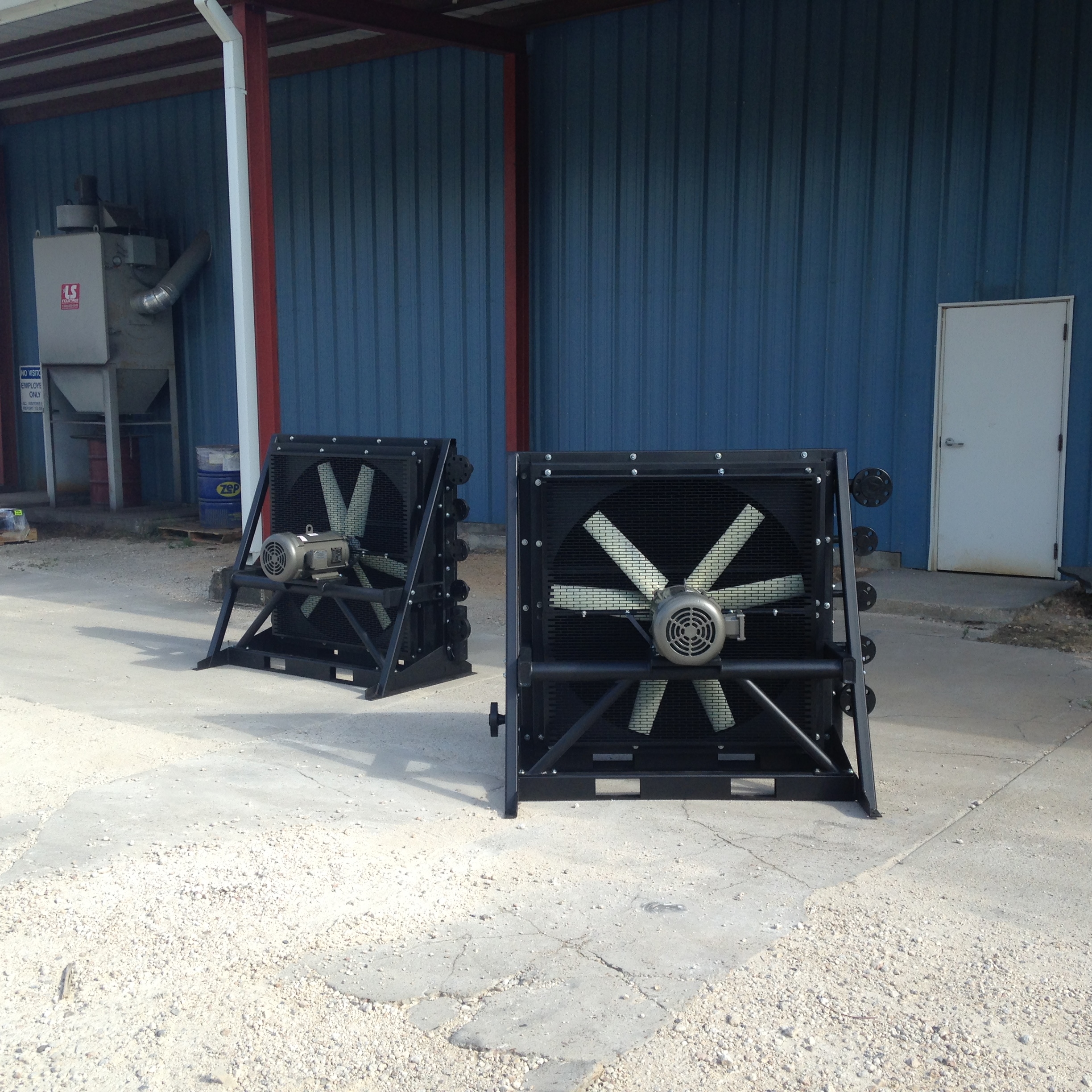  Three stage ASME gas coolers for a compression package. 