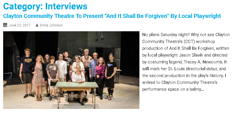 New article published in St. Louis Limelight Magazine!