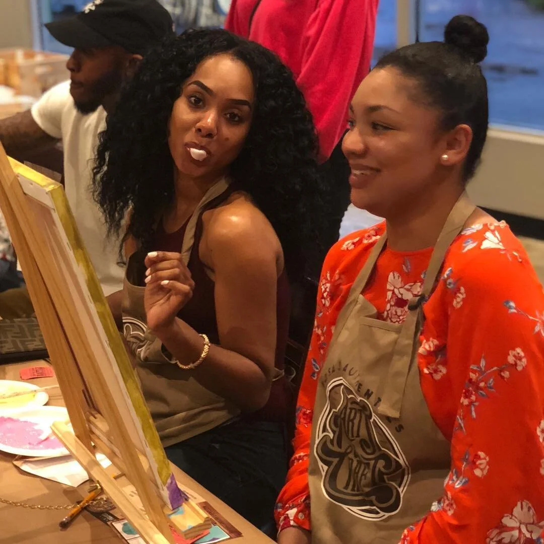 Looking for a fun girls night out let us show you the way ➡️#PaintDrinkCreate GOOD VIBES ONLY‼️🔥#Create #ArtsAndCraft #PaintAndSipVibes