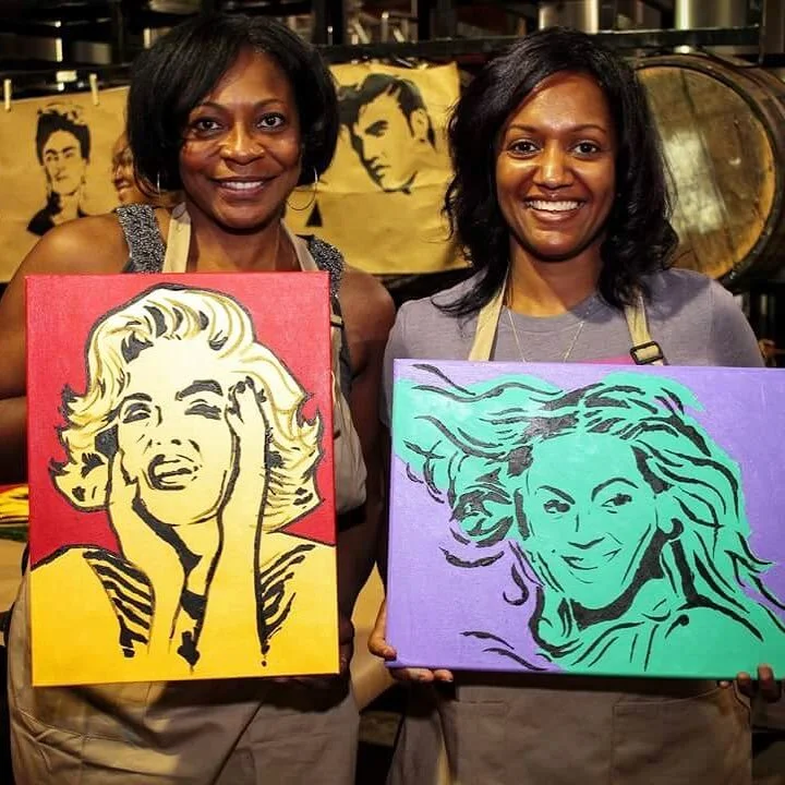 🎨 #HangItDontHideIt . Link in bio #ArtsAndCraftEvents #PaintDrinkCreate #rva #Basquiat