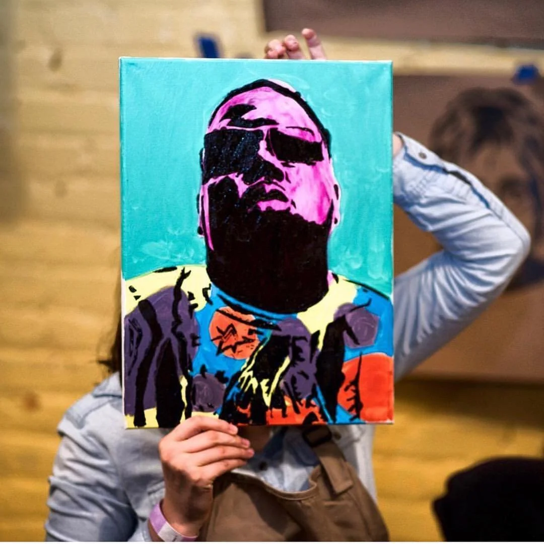 🎨 #HangItDontHideIt Link in bio #ArtsAndCraftEvents #PaintDrinkCreate #rva #Biggie