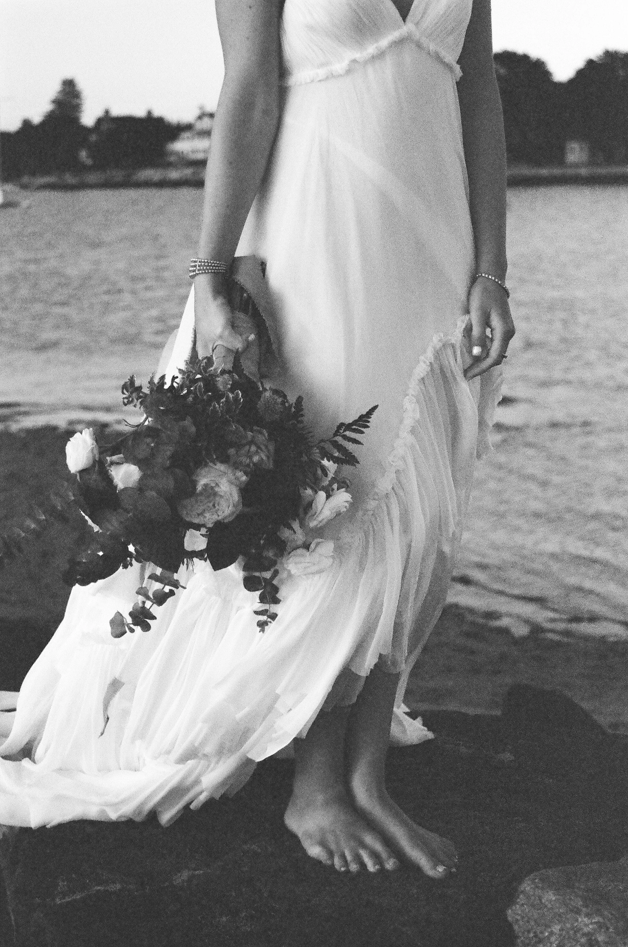 Style shoot, floral inspiration, Bride, Watch Hill Rhode Island, BHLDN,