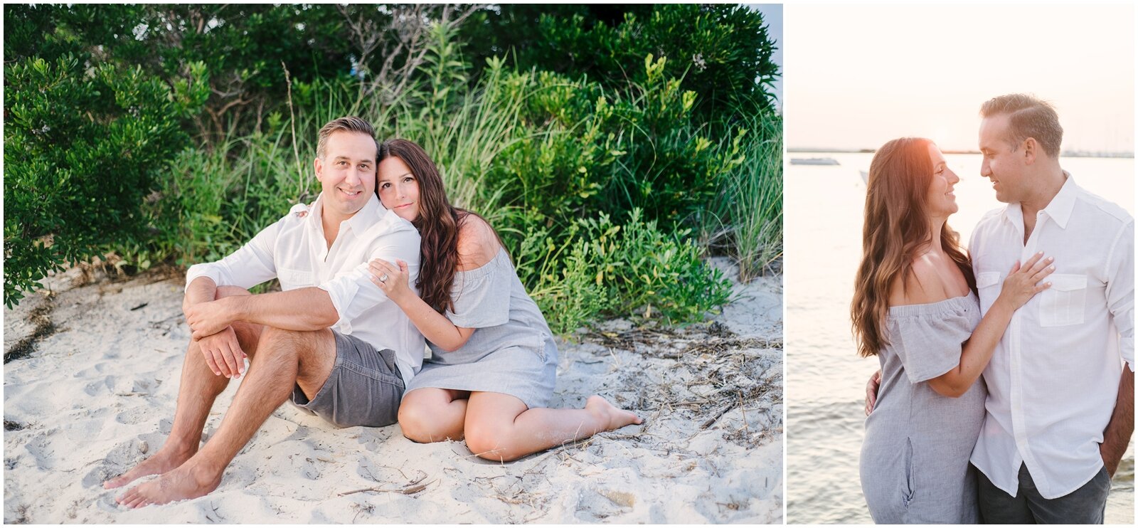  Husband and wife photos on the beach in summertime 