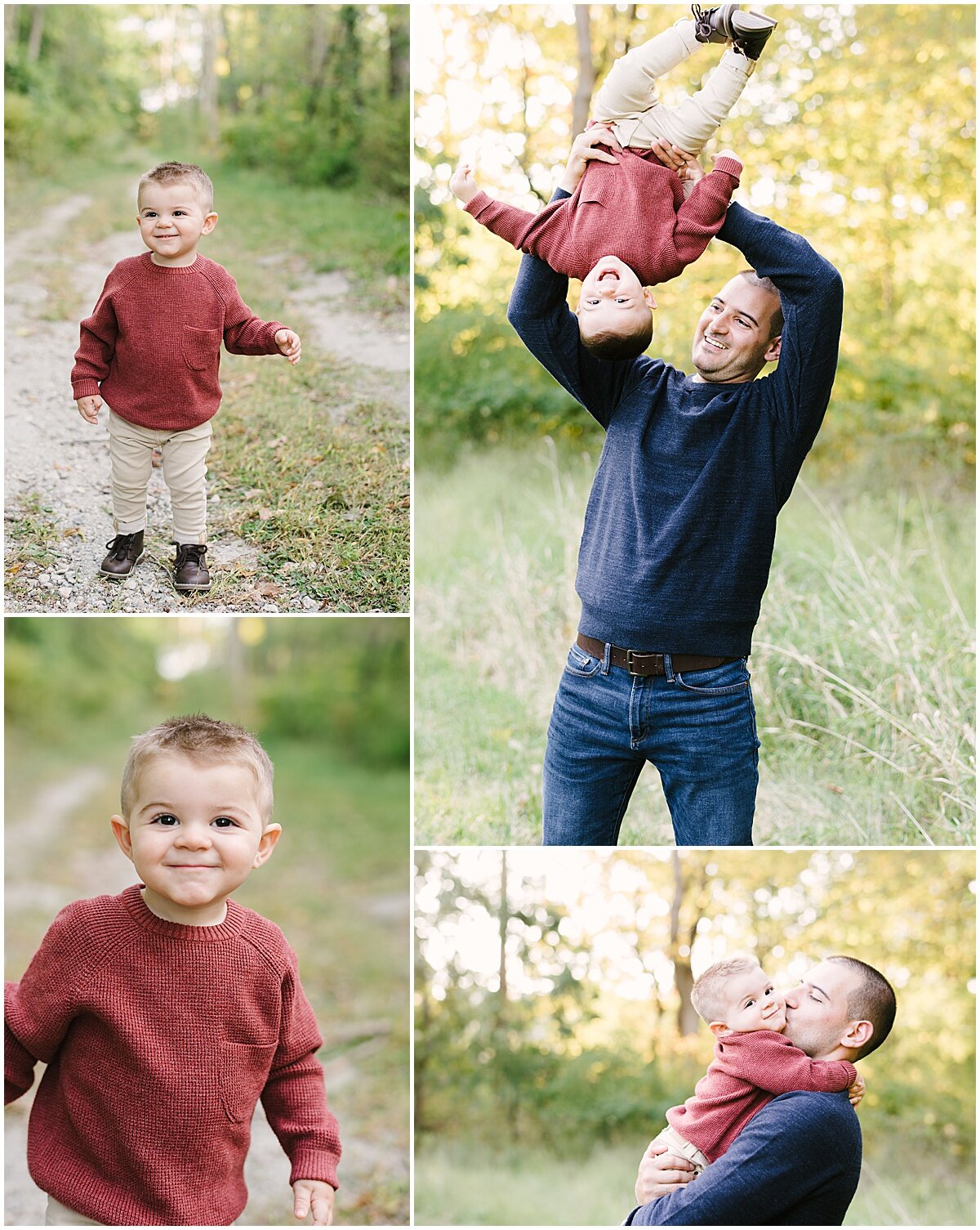 Father and son photos- baby boy and dad horseplaying  