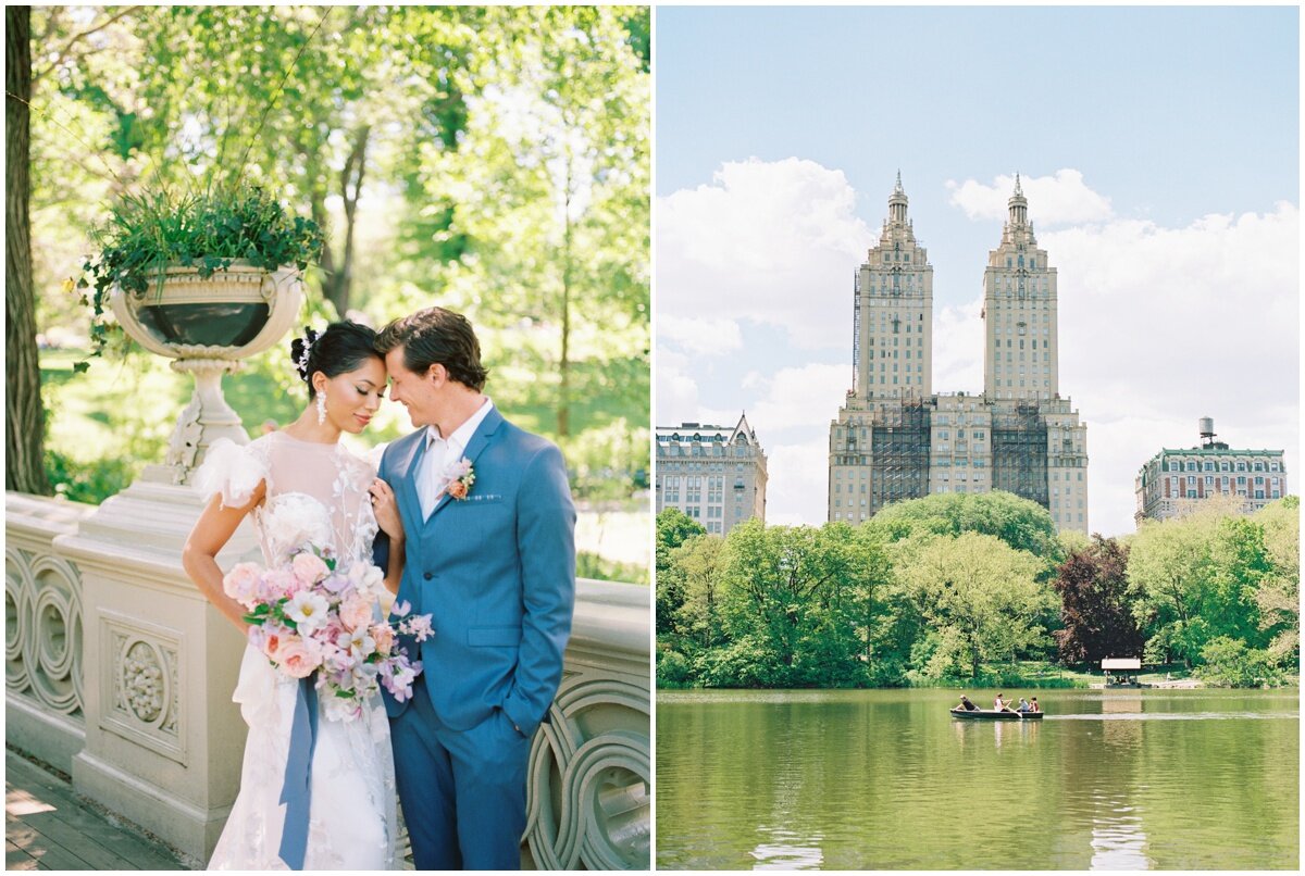  Elopement photos in NYC in front of The San Remo 