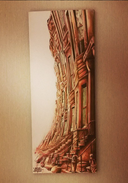 Brownstone 2012, acrylic, AVAILABLE