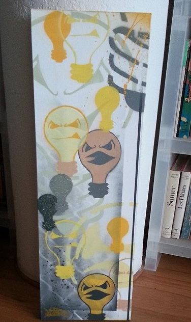 stencils study 2013 , mixed media , SOLD