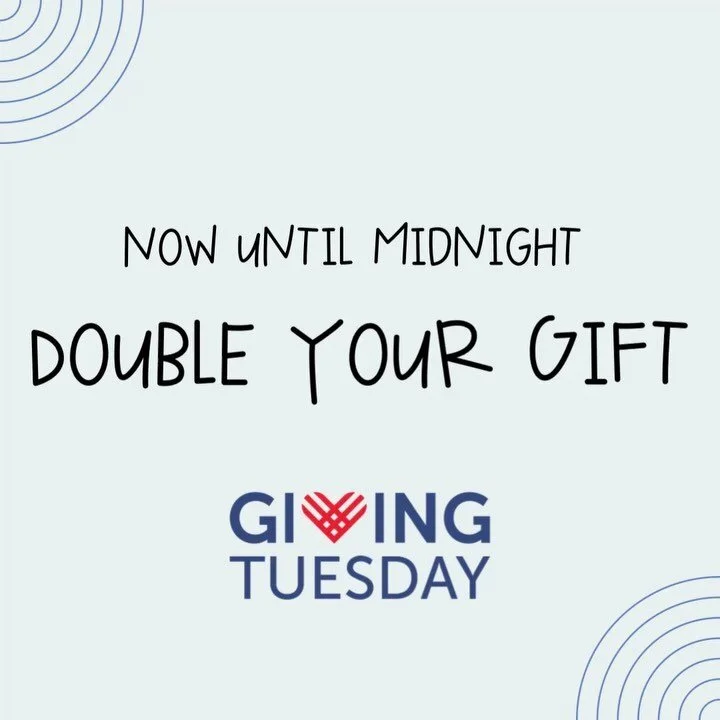 Every gift makes a big difference! Now until midnight all gifts will be matched up to $10,000! 
 
Be a part of something BIG this Giving a Tuesday and help us provide lunches to our students for an entire year! 
Right now a $25 dollar donation (with
